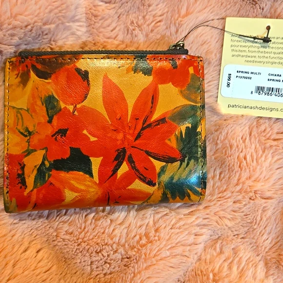 Patricia Nash Spring multi Floral Chiara Wallet *nwt - Picture 7 of 8